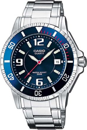 Casio Casio Collection Heren Zilveren Horloge MTD-1053D-2AVES