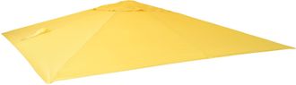 Hhg Nunca Usado] Funda De Recambio Para Parasol Sem&aacute;foro De Lujo Hhg 113, Funda De Parasol, 3,5x3,5m (&oslash;4,95m) Poli&eacute;ster 4kg, Amarillo