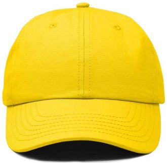 Dalix Classic Cotton Dad Cap in Gold at Nordstrom