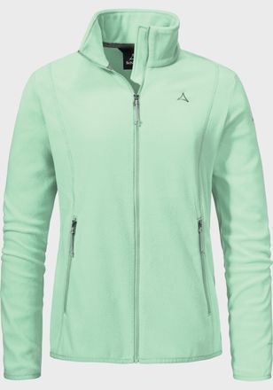Sch&ouml;ffel Fleecejacke SCH&Ouml;FFEL Fleece Jk Style Ash WMS, Damen, Gr. 36, gr&uuml;n (6205, gr&uuml;n), Oberstoff: 100% Polyester, regular fit, hoch geschlossener Ausschnitt,