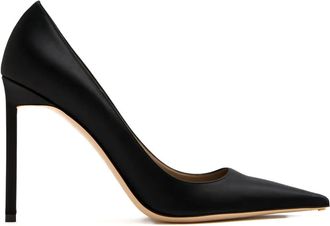 Tom Ford pointed-toe pumps - women - Viscose/Brass/Goat Skin/Calf Leather/Silk/Viscose/Silk - 39.5 - Black