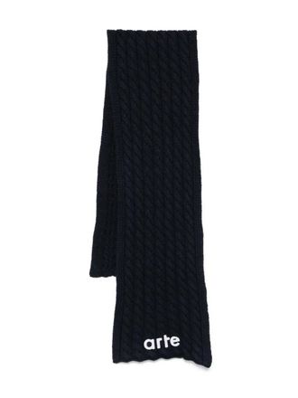 Arte cable-knit scarf - men - Wool/Polyamide - One Size - Blue