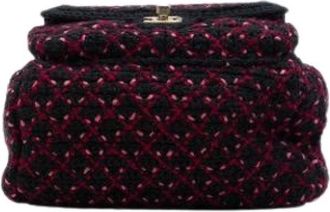 Chanel Pre-owned Quilted Tweed Rugzak - Dames - Vintage Rugzakken - Zwart - ONE Size - Tweed - Vintage