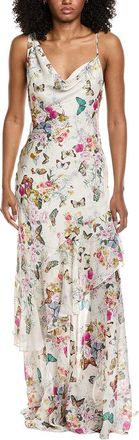 L'agence Lagence Viola Asymmetrical Cowl Neck Gown