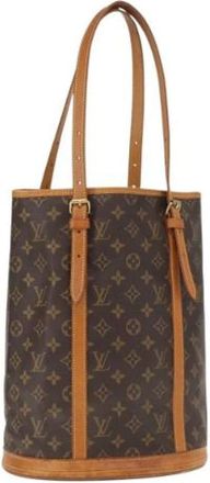 Louis Vuitton Pre-owned Bucket Bags, female, Brown, Size: ONE SIZE Pre-owned Vintage Canvas Bucket Bag