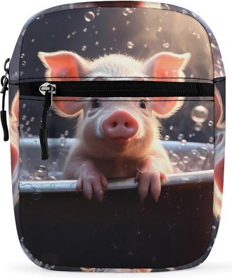 Generic Piggys Crossbody Bag Adjustable Satchel Cute Shoulder Bag Lightweight Sling Bags