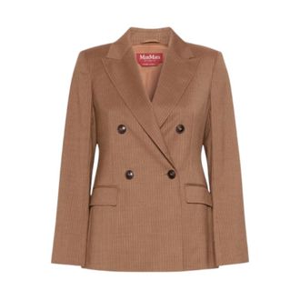 Max Mara Blazer doppiopetto sartoriale - Jackets - Mujer - Marr&oacute;n - XS