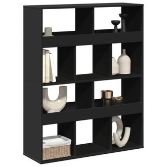 Berkfield Home Room Divider Black 100x33x125.5 cm Engineered Wood