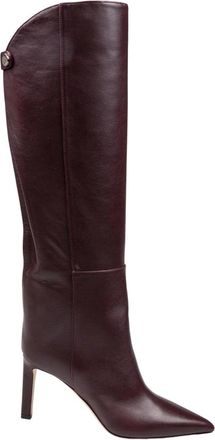 Jimmy Choo London Alizze KB 85 Boot - Dames - Laarzen met Hak - Bruin - 38 EU - Leer - Schoenen