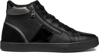 Geox D Blomiee - Dames - Sneakers - Zwart - 38 EU - Leer - Schoenen