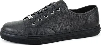 Gucci (WMNS) Gucci Pebbled Nappa Leather Low Top Black 317337-AOD50-1000