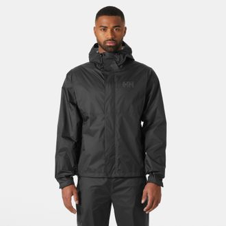 Helly Hansen Regenjacke HELLY HANSEN LOKE JACKET, Herren, Gr. XXL, schwarz, Obermaterial: 100% Polyamid, Jacken Regenjacke, Kapuze mit hohem Kragen, elastischer Ko