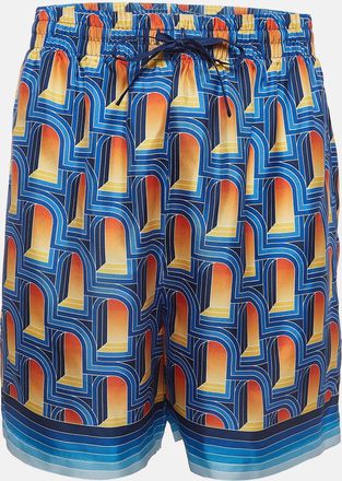 Casablanca Multicolor Printed Silk Shorts