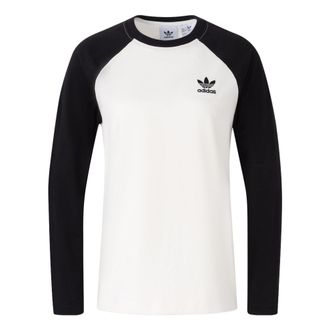 adidas long sleeve T-shirt White Black IS5375
