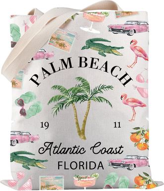 Generic Palm Beach Florida Tote Bag Florida Vacation Gift Florida Travel Gift West Palm Beach Gift (Palm Beach Florida TOTE)
