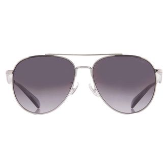 Coach Grey Gradient Pilot Ladies Sunglasses HC7169 90013C 57