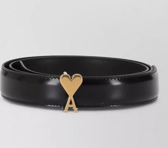 Ami belt heart buckle adjustable glossy finish