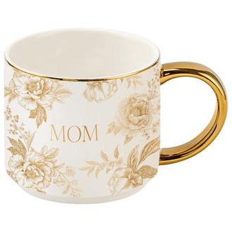 Sweet Water Decor Patterned 14 oz Gold Handle Coffee Mug in Mom at Nordstrom