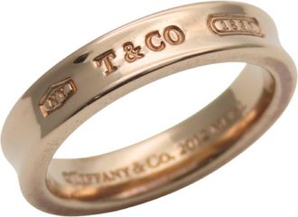 Tiffany & Co. Pink Gold Metal Band Ring (Pre-Owned)