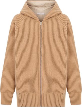 Fedeli C&aacute;rdigan con Capucha y Cremallera - Knitwear - Mujer - Beige - M