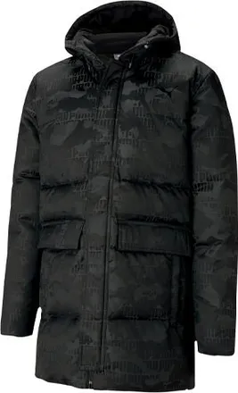Puma Camo Long Down Jacket Black 585502-01