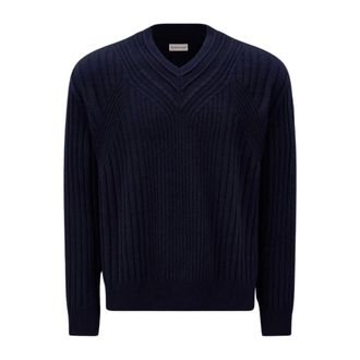 Moncler Heren, Truien, Blauw, Maat: L Wol