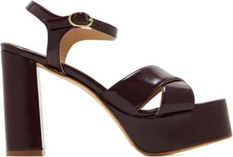 Andrea Gomez 110 mm Bella sandalen met plateauzool - Bruin