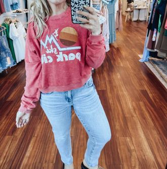 Prince Peter Park City Pullover In Red