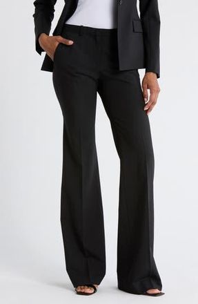 Theory Demetria Stretch Wool Pants in Black at Nordstrom Rack, Size 6