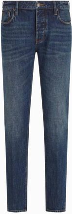 Emporio Armani J75 Slim-Fit Selvedge Denim Jeans, Waist Size 36