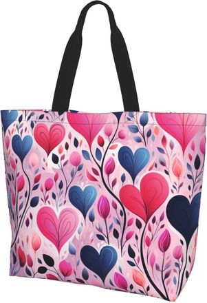 Generic Beautiful Heart Shape Shoulder Bag Large Capacity Shopping Bag Eco Friendly Handbags For Travel Yoga Camping