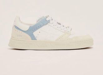Premiata Womens Quinnd Leather Sneaker In White