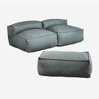 Sklum Sklum - Sof&aacute; Modular De 2 Piezas Y Puff Para Jard&iacute;n Dojans