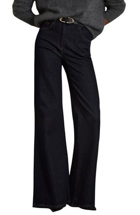 Reiss Bonnie Flare Jeans in Dark Blue at Nordstrom, Size 26