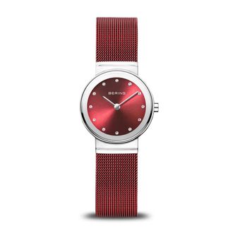 Bering Dameshorloge Classic rood 10126-303 - Dames - Horloges - Rood - ONE Size - Accessoires