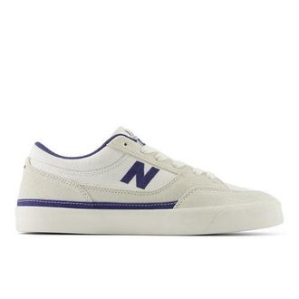 New Balance Unisex NB Numeric Franky Villani 417 Low en Blanco/Azul, Gamuza/Malla, Talla 40.5