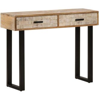 vidaXL Tavolo Consolle 100x30x75 cm in Legno Massello di Mango - Vidaxl