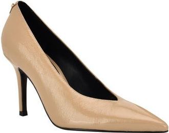 Guess Prinda Pointed Toe Pump in Medium Natural at Nordstrom, Size 7.5