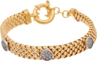 Meshmerise Diamond Circle Chain Bracelet - 0.15ct. in Yellow Gold at Nordstrom Rack
