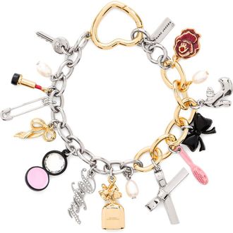 Marc Jacobs Two Tone Perfect Charm Bracelet in Silver/Multi at Nordstrom