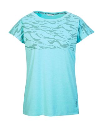 Killtec T-Shirt KILLTEC KOS 22 WMN TSHRT, Damen, Gr. 42, blau (aquablau), Oberstoff: 92% Polyester, 8% Elasthan, Shirts T-Shirt, Atmungsaktives, schnelltrockn