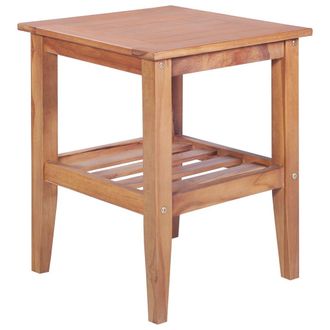 vidaXL Mesa De Centro Madera Maciza De Teca 40x40x50 Cm Vidaxl