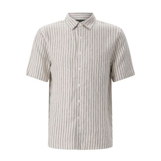 Vince Short Sleeve Shirts - Heren - Korte mouwen Overhemden - Beige - S - Hennep - Overhemden