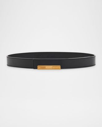 Moschino Mens Calfskin Leather Belt