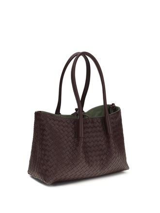 Bottega Veneta Womens Tote Bag Pinacoteca Dark Barolo Barolo-Pick-M B Calf Leather Shoulder Barolo/pick-m
