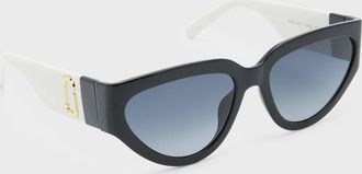 Marc Jacobs J Marc Logo Plastic Cat-Eye Sunglasses