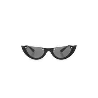 Jimmy Choo London Sunglasses, female, Black, Size: 53 MM Cat-eye Sunglasses