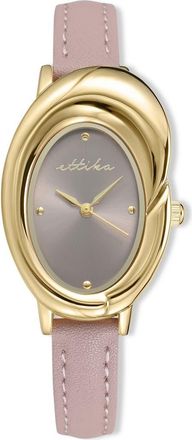 Ettika Bubble Dome Leather Strap Watch in Blush at Nordstrom Rack