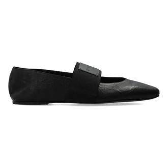 Givenchy Sliced Square Ballerina Tonal - female - Givenchy - Ballerina Shoes - Black - 5 UK - Shoes
