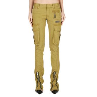 Dsquared2 Dames, Broeken, Groen, Maat: XS Katoen